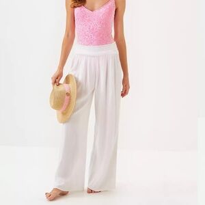 Women's White Wide-Leg Pants XS Lilly Pulitzer